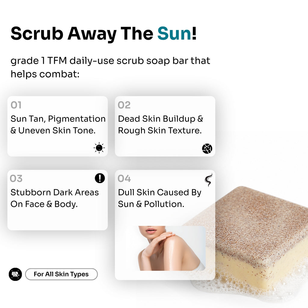 2% Kojic Detan Scrub Soap (100g/Soap)