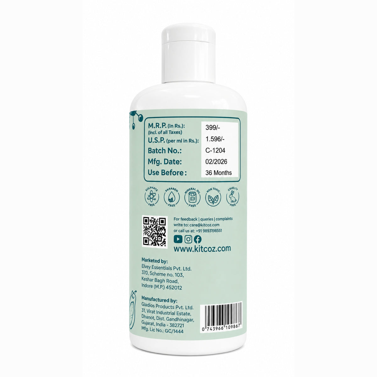Anti Acne Exfoliating Body Wash (250ml)