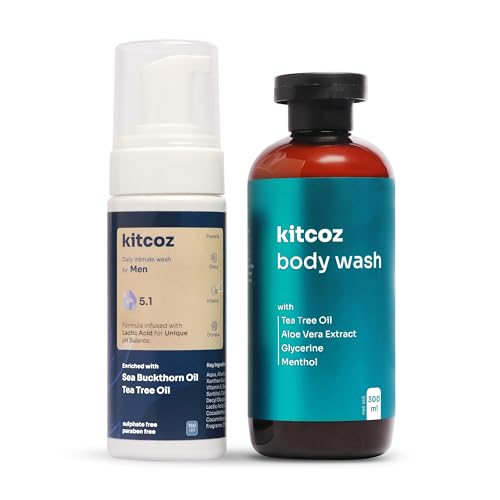 Kitcoz Advanced Hygiene Protection Combo for Men | Anti-Fungal Action, Freshness & Intimate Care | B