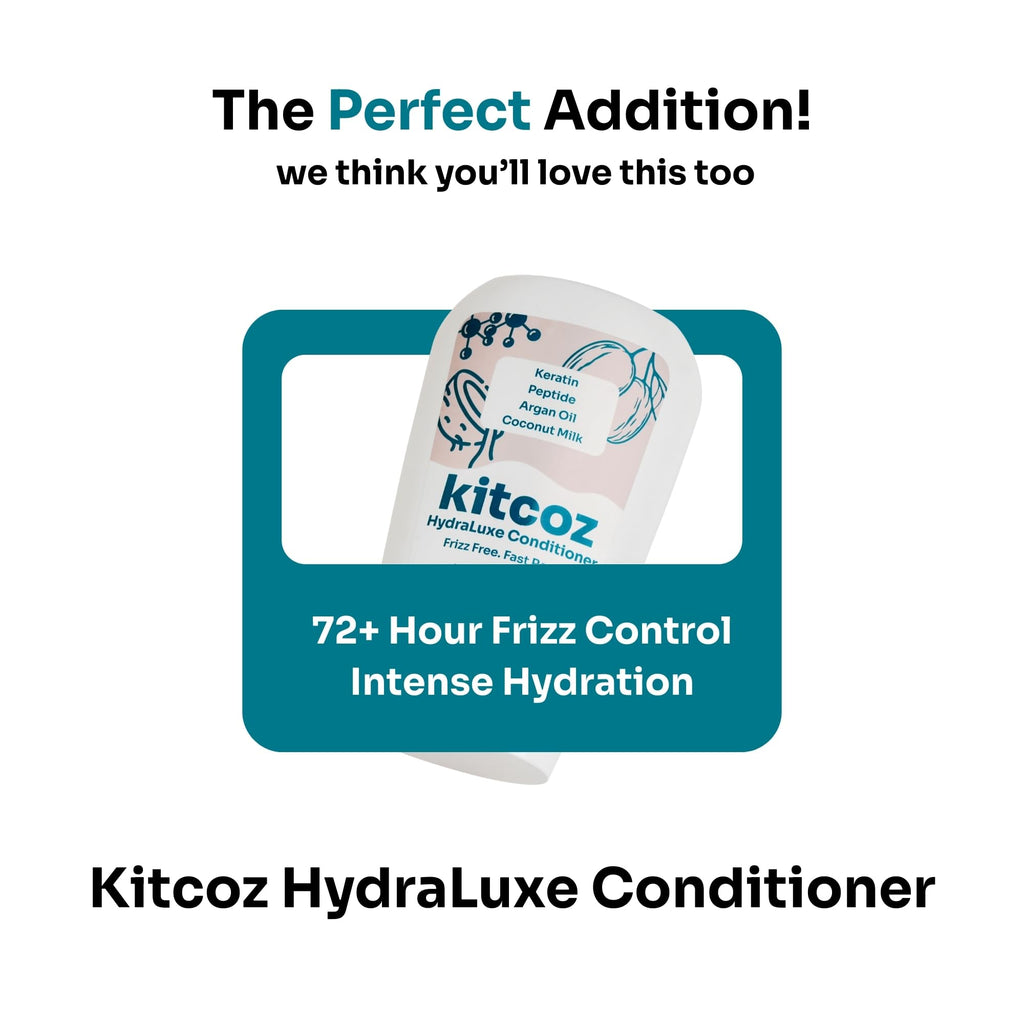 Kitcoz Daily Anti Dandruff & Anti Itch Shampoo (Non-Drying) with Ceramide Complex & Salicylic Acid (