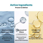 Kitcoz Fluid Sunscreen SPF 50+ PA++++ with Niacinamide, Vitamin E & B5 for All Skin Types | UVA/UVB 