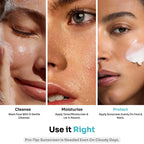 Kitcoz Fluid Sunscreen SPF 50+ PA++++ with Niacinamide, Vitamin E & B5 for All Skin Types | UVA/UVB 