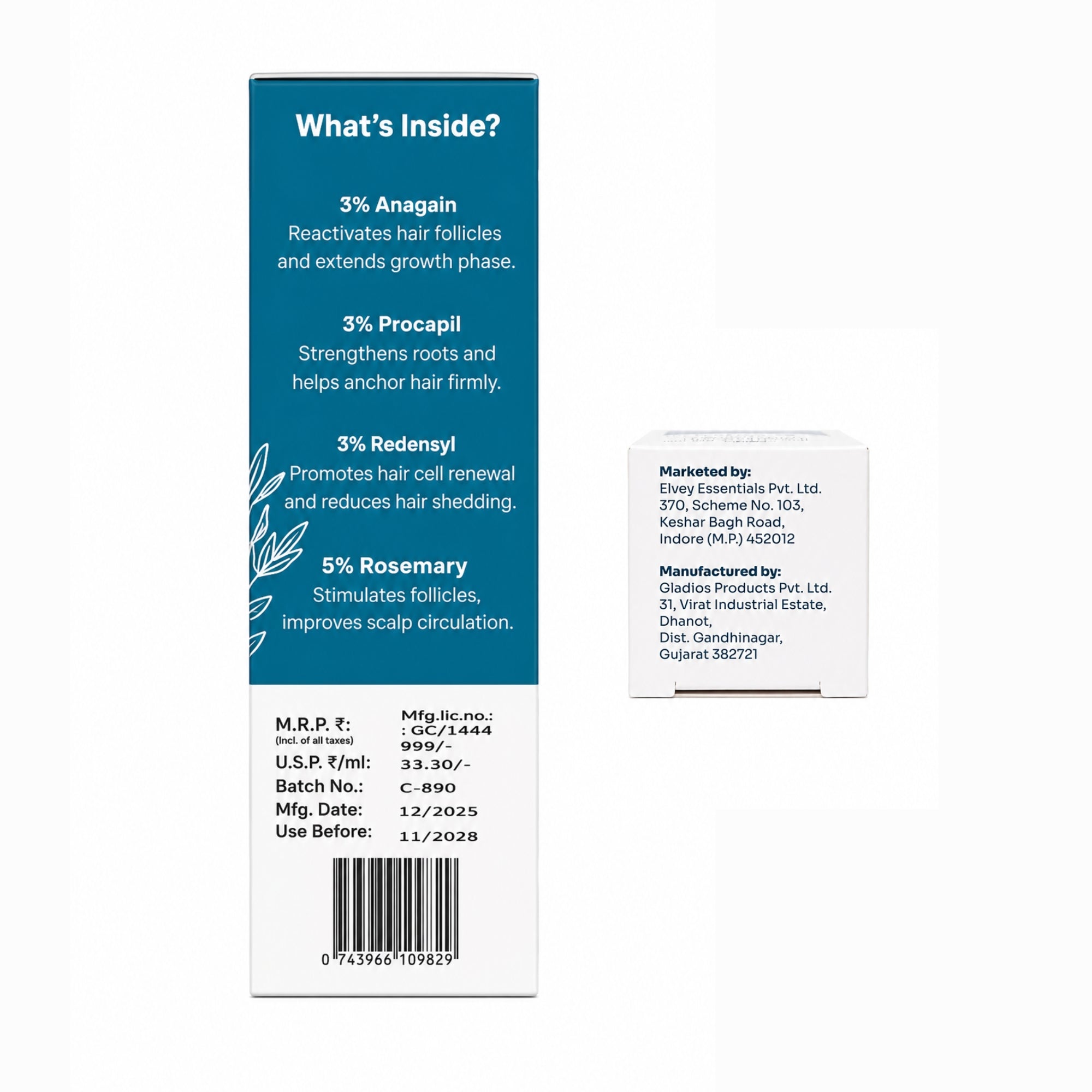Advanced Hair Growth Serum, Unisex (30ml)